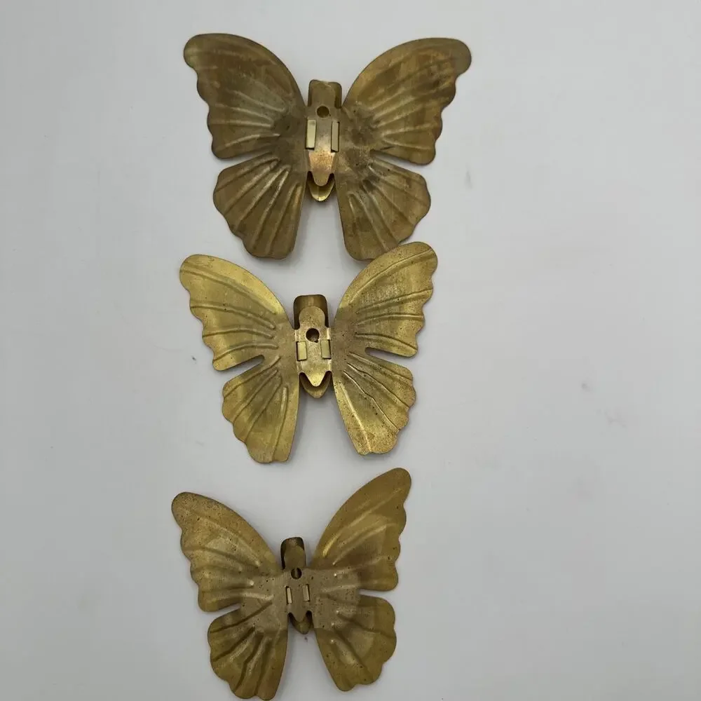3- Home Interior Metal Butterfly Vintage Wall Hanging MCM